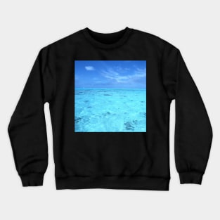 Blue Ocean Waves Crewneck Sweatshirt